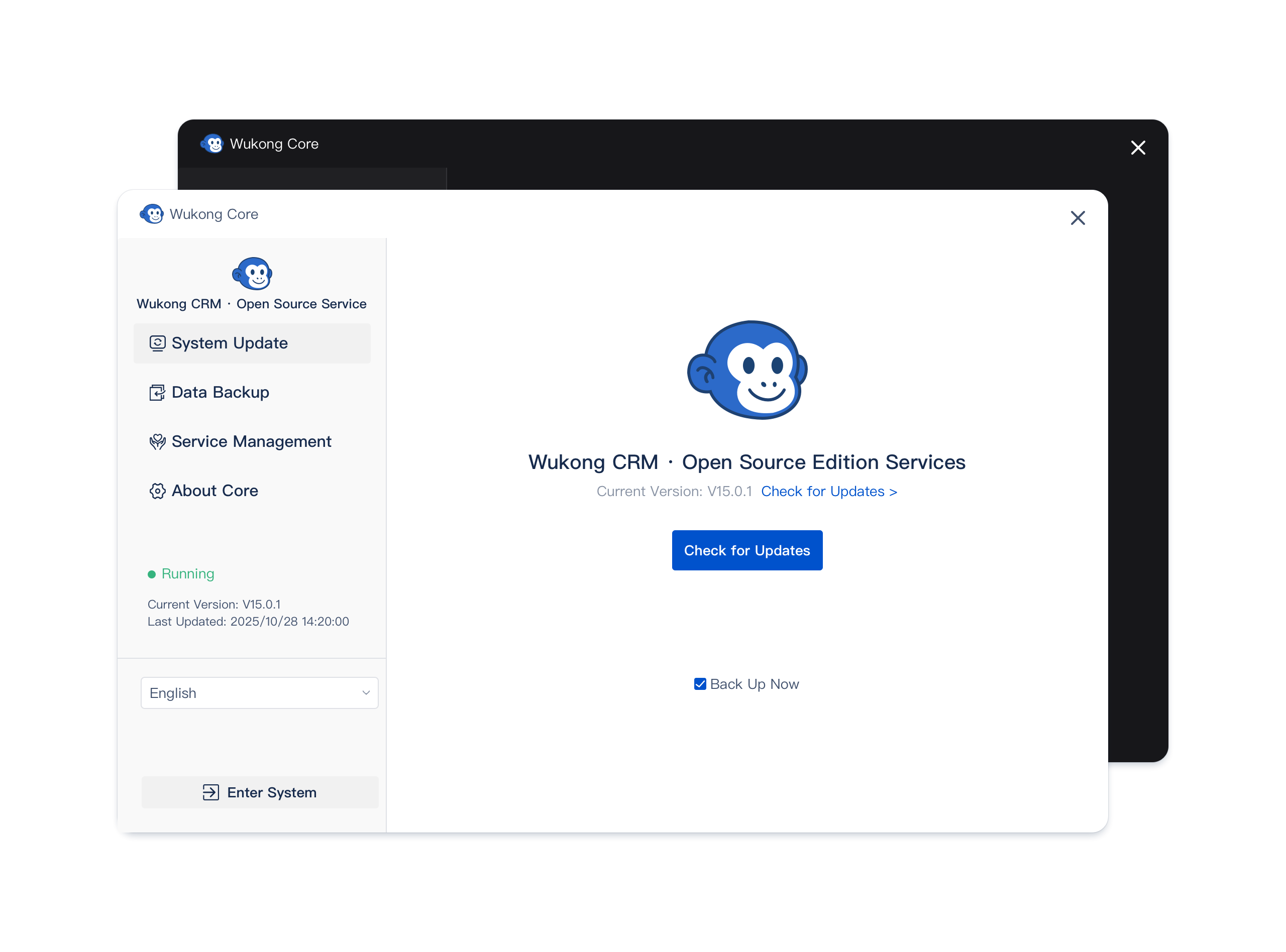 Giao diện Wukong CRM